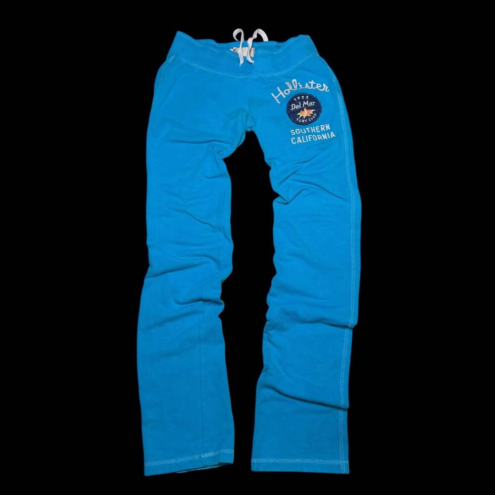 Hollister Del Mar Surf Club Southern California Teal Sweatpants XS Y2K